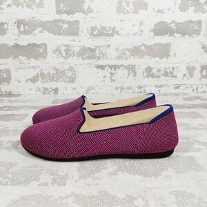 NEW Rothy’s THE FLAT Purple Knit SlipOn Loafers Flats Youth Classic Comfort C280